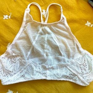 Honeydew Light Pink Lace Bralette XS
